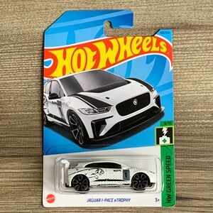 Hot Wheels EV Car Jaguar I-Pace eTrophy Green Speed Hotwheels Electric Vehicle 🆕